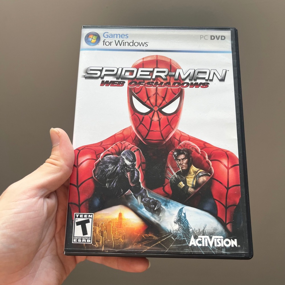 Spider-Man Web of Shadows PC DVD Games for Windows Activision Marvel 2008 CIB